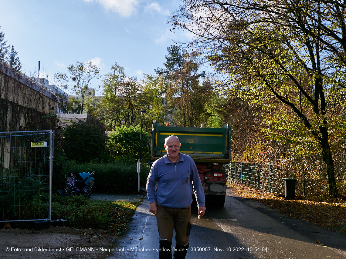 10.11.2022 - Baustelle an der Quiddestraße Haus für Kinder in Neuperlach